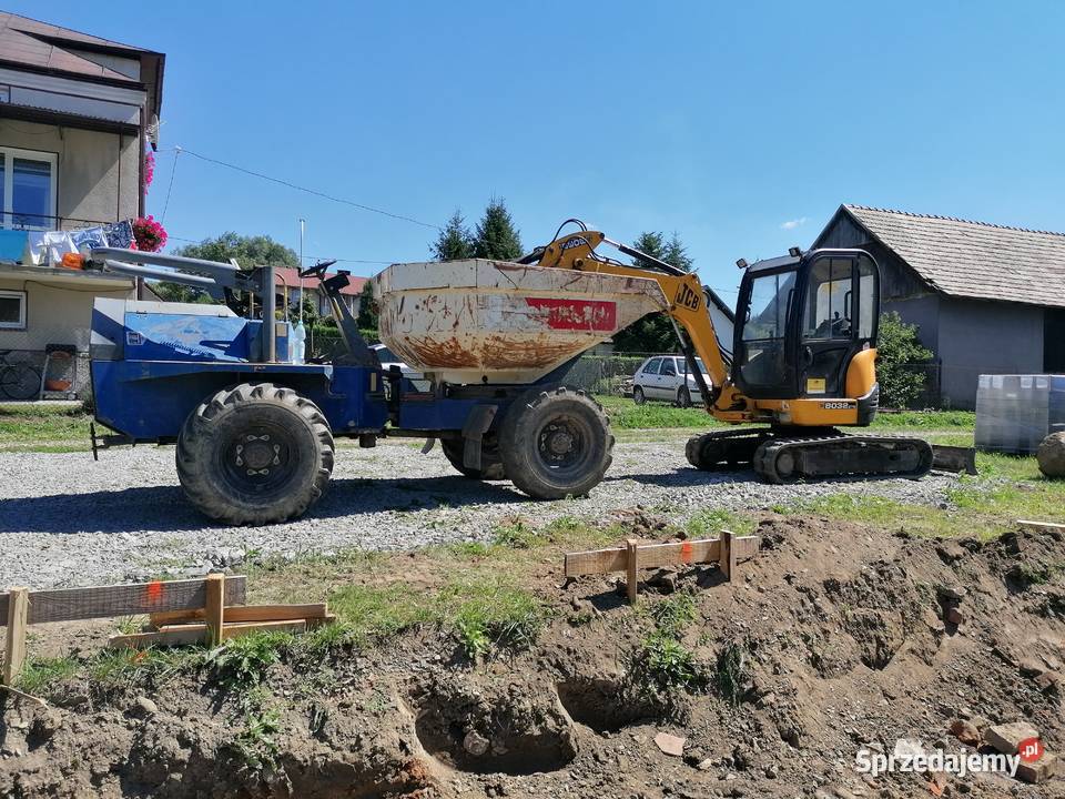 Koparka praze ziemne wozidło usługi koparka