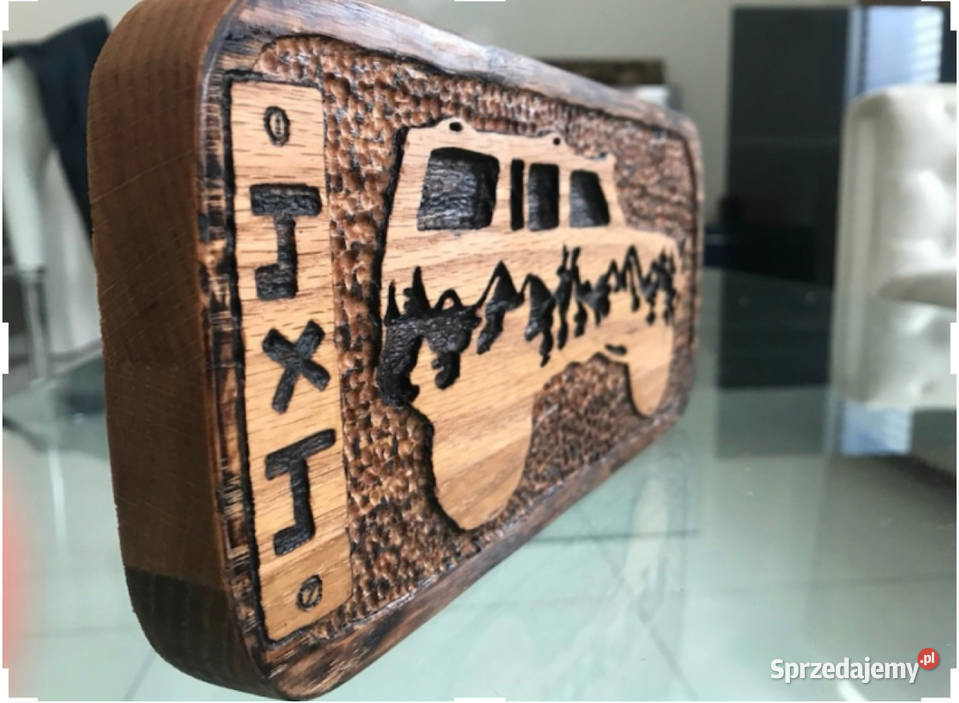 Dekoracja z drewna na stół ścianę Off road Antyki, Sztuka, Kolekcje Białystok