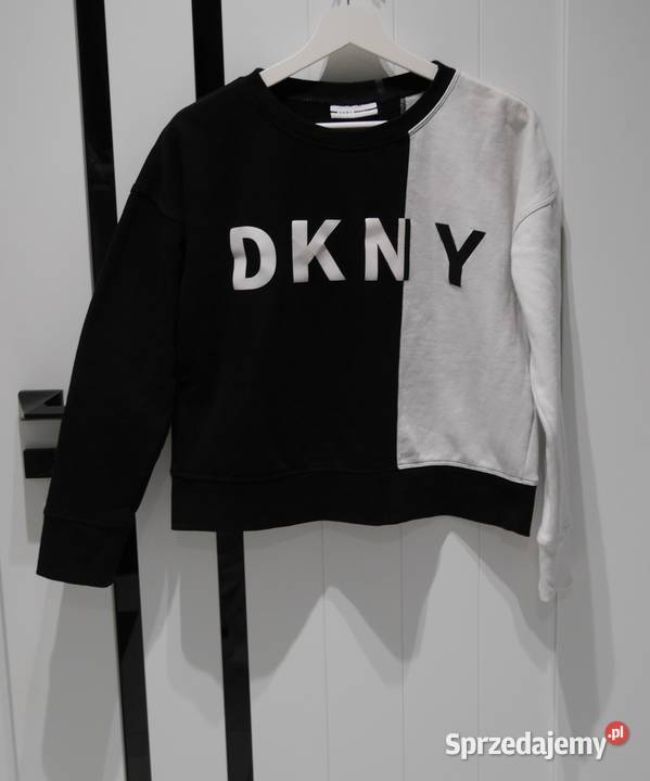 DKNY fajna bluza biało czarna 36 S Rozmiar 36(S) dolnośląskie sprzedam