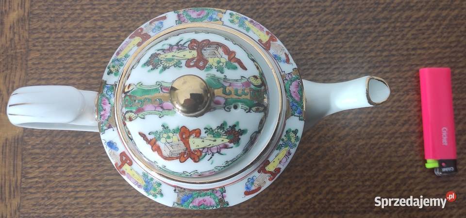 Famille Rose chiński imbryk porcelanowy Porcelana i szkło Warszawa