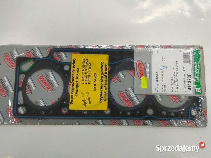 Uszczelka głowicy Renault R911 Rapid VOLVO 16D Silniki i osprzęt Lublin sprzedam