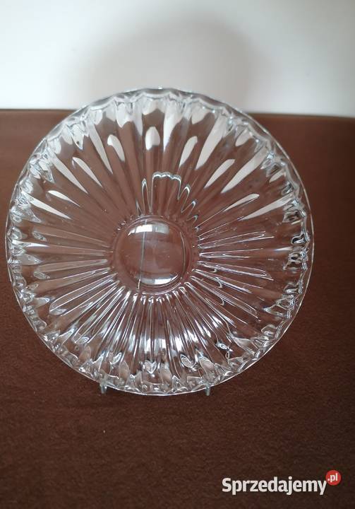 Talerz półmisek szklany Huta Zawiercie średnica Łódź