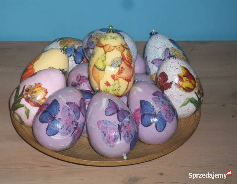 Pisanka kraszanka zdobiona metodą Decoupage Łódź