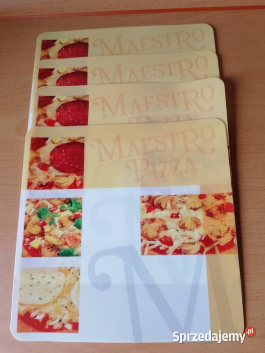 Komplet 4 podkładek stołowych Maestro Pizza pod Oborniki