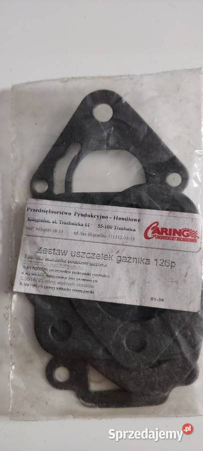 Zestaw uszczelek gaźnika 126p osobowe Chorzów