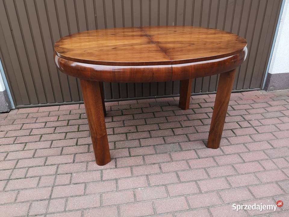 Stół ArtDeco Orzech Beczka 130 Antyk Stary Swarzędz