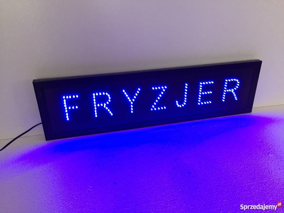 FRYZJER LED reklama 77x20 NOWA PRODUCENT Katowice