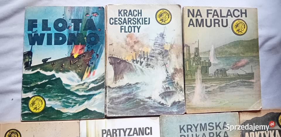 Zestaw 10 ksiażeczek z serii Żółty Tygrys z lat Antykwariat sprzedam