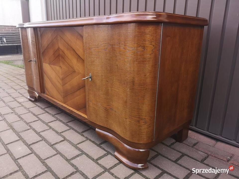 Komoda Niska RTV OrzechDąb Solidna Stara Antyk Swarzędz