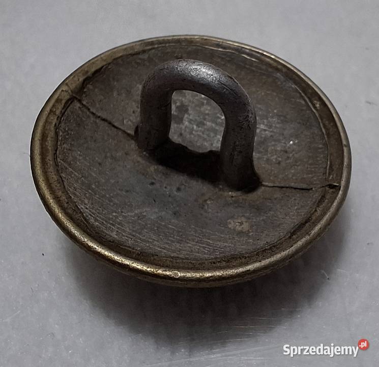 Guzik na stopce orzeł bez korony 22x12mm Kolekcje Czeladź sprzedam