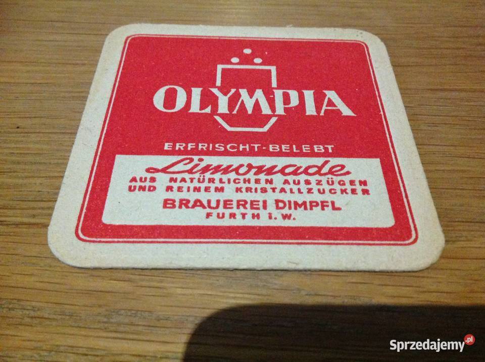 Stara Podkładka pod Piwo DIMPFL BRU Dwustronna