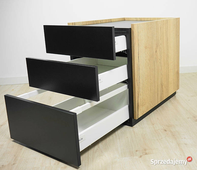 Biurko Neptun kontenerek Dąb Halifax Nat 140 140cm Biłgoraj