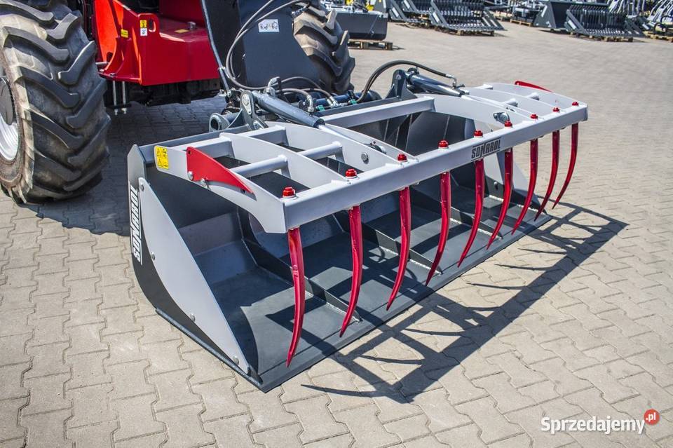 Chwytak łyżkokrokodyl do ładowarek teleskopowych nieuszkodzony