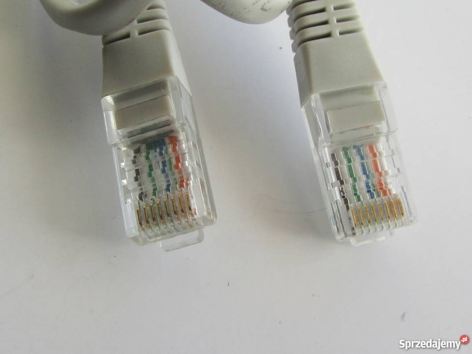 Kabel internetowy sieciowy 2 x 8P8C RJ45 12 m Olecko sprzedam