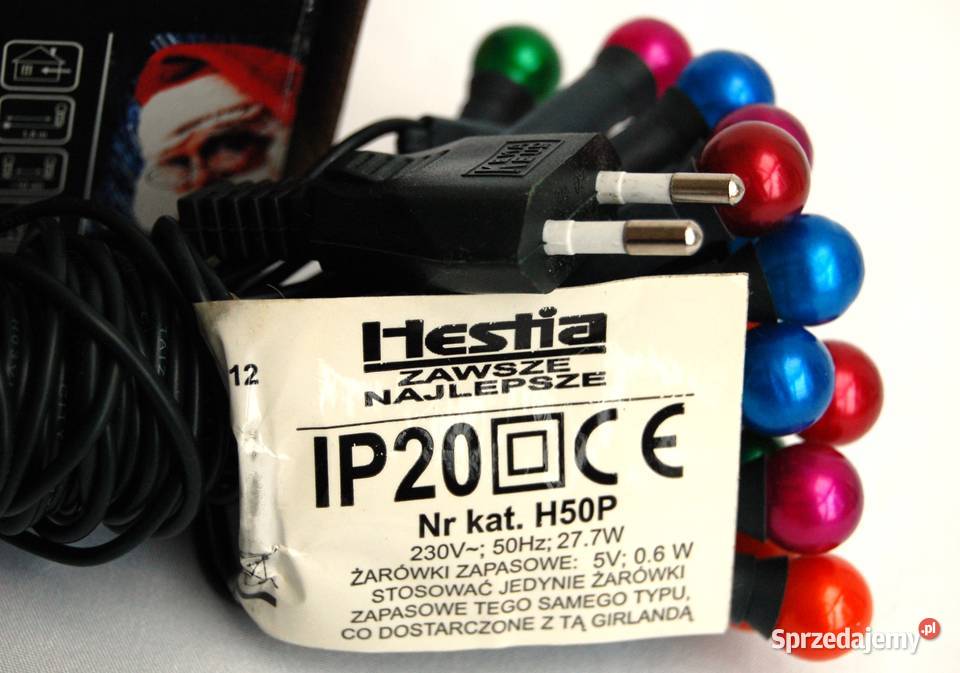 Lampki choinkowe perłowe multicolor Hestia 50 Boże Narodzenie Lublin