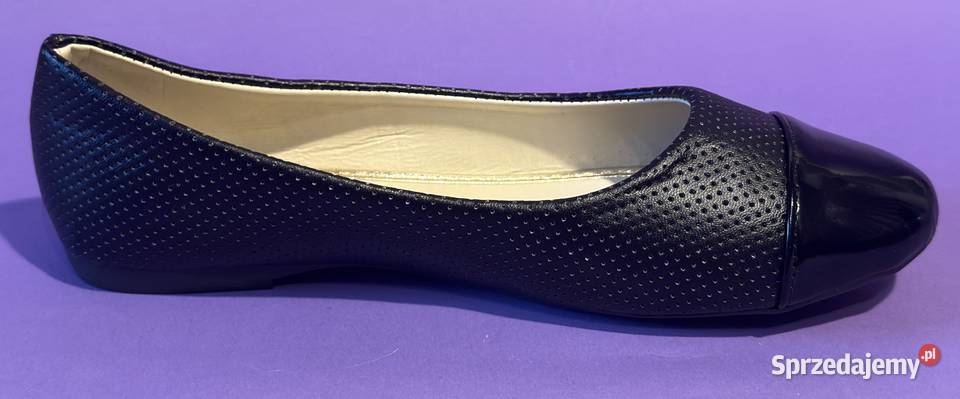 Czarne baleriny połysk rozmiar 36 BAL9 Żyrardów sprzedam