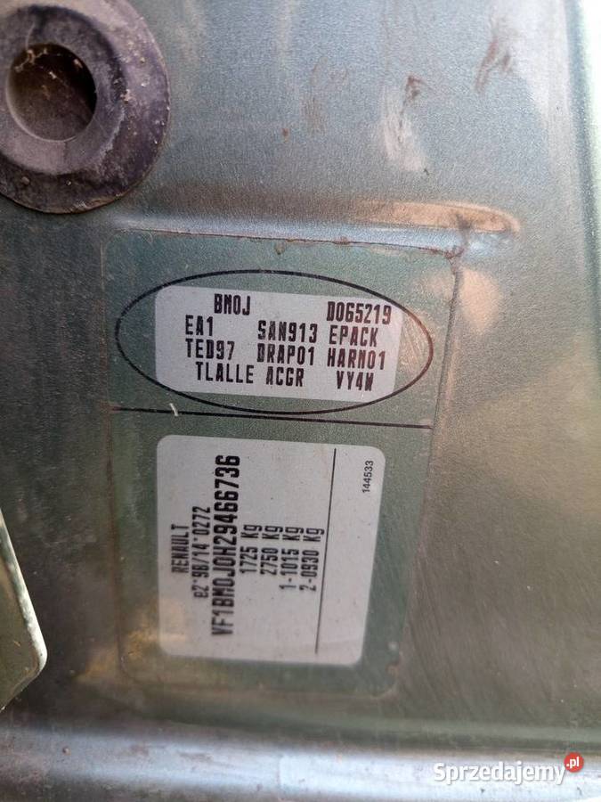 Maska Renault Megane II 2004 stan foto łódzkie Zgierz sprzedam