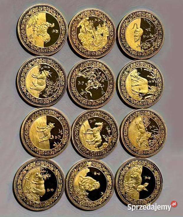 Zestaw kolekcjonerski monet medali Chińskie