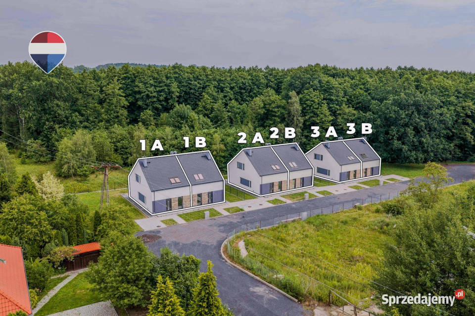 Na sprzedaż segmenty 109 m w sąsiedztwie lasu sprzedam