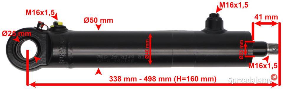 Polski Siłownik hydrauliczny BIZON CYLINDER TŁOK Solec Kujawski
