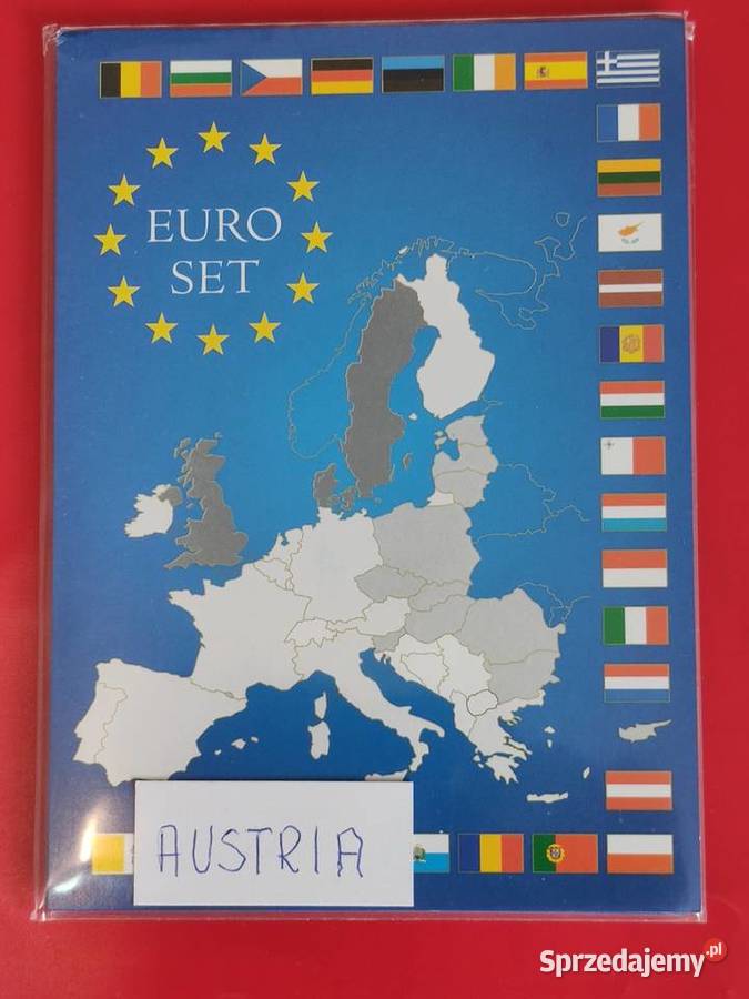 Austria klaser z monetami 2 euro do 1 centa 8 Lębork