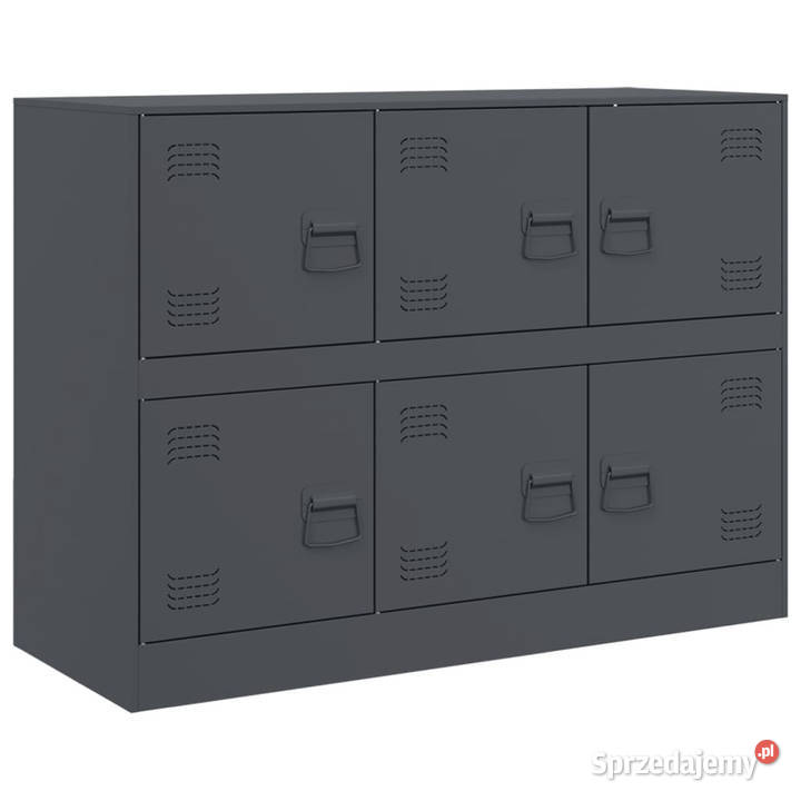 Szafka boczna antracytowa 99x39x73 stal WM841795 Warszawa