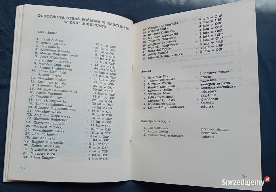 Jerzy Lewicki Rycerze Św Floriana 90 lat OSP Koźminek