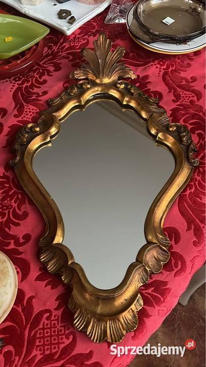 Lustro do powieszenia Złote Secesyjne Gdańsk