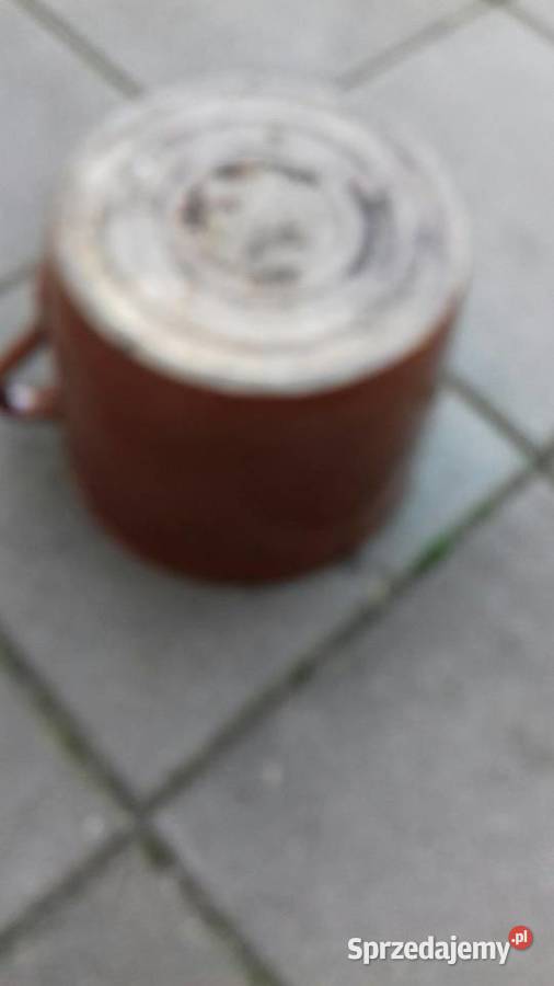 Stary garnek gliniany kamionka Grajewo