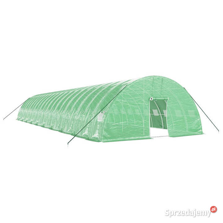 Szklarnia ze stalową ramą zielona 120 m 20x6x285 Warszawa