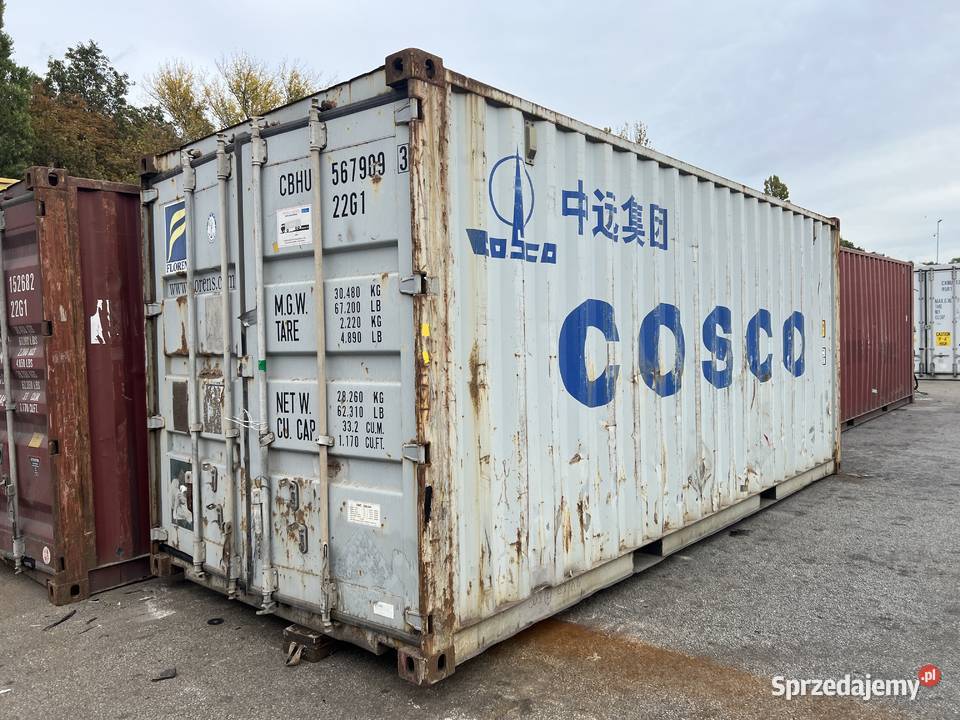 Kontener morski magazynowy 20DV 6 metrowy Magazynowanie Żagań