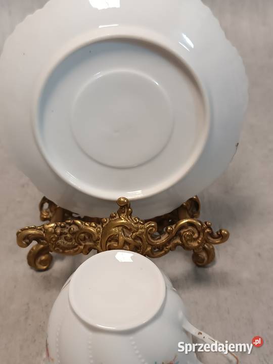 Kolekcjonerska Filiżanka Różyczki Duet Biała dolnośląskie Wałbrzych sprzedam