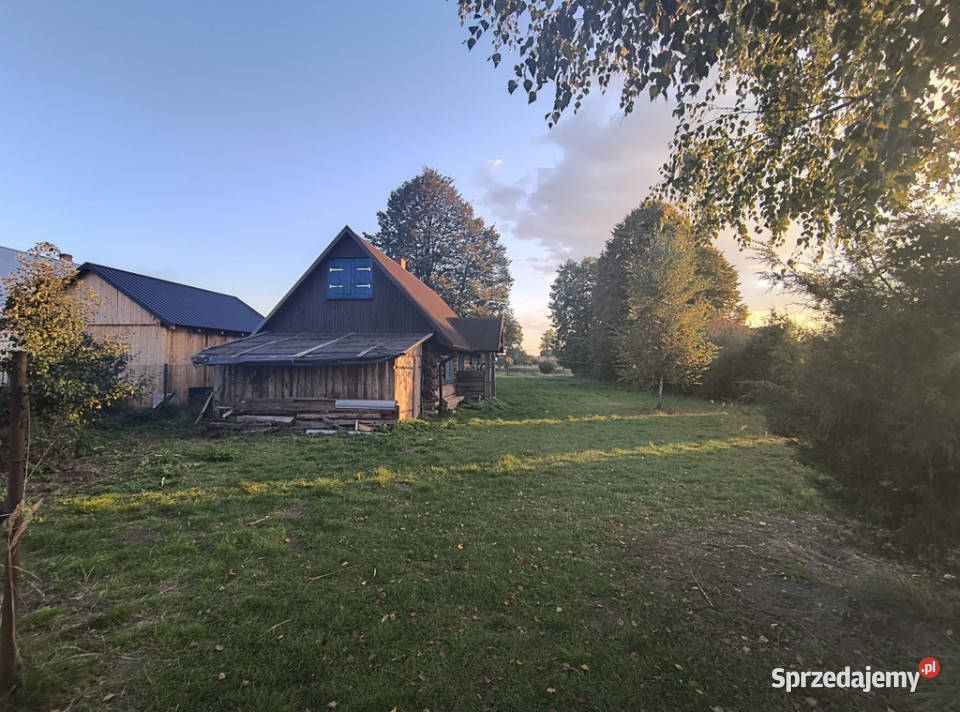 Duża działka z domkiem Kunki gm Susiec sprzedam