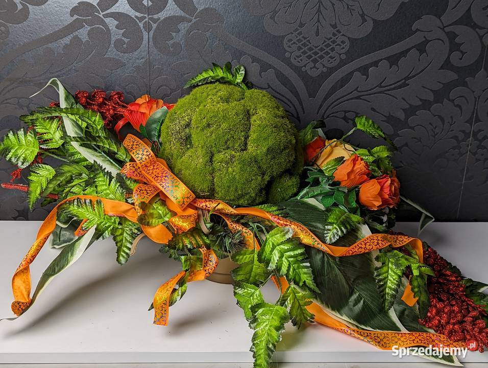 Wiązanka nagrobna DUŻA 100 długości Piękna