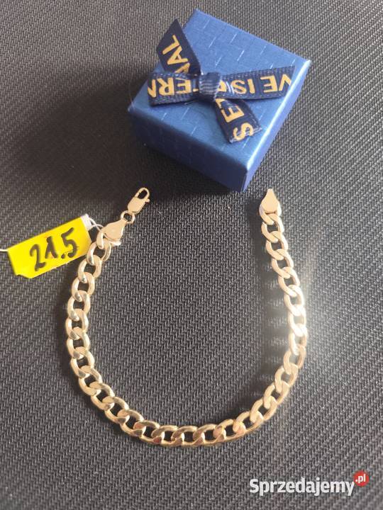 Złota bransoleta męska splot Pancerka złoto Skarżysko-Kamienna