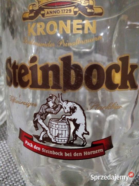 Piękne szklane kufle Steinbock Częstochowa