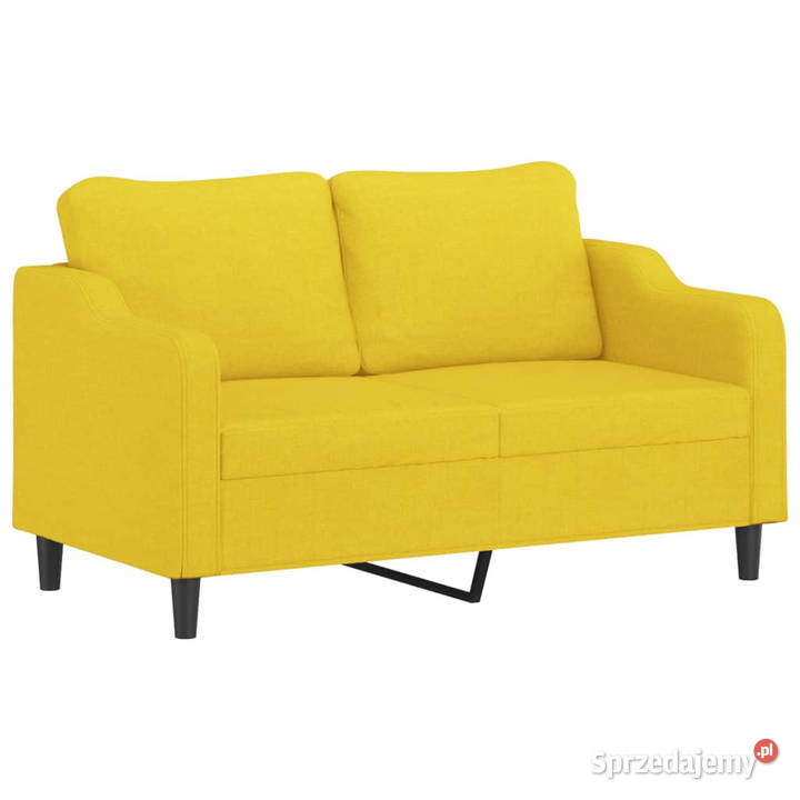 Sofa 2osobowa jasnożółta 140 tapicerowana Warszawa