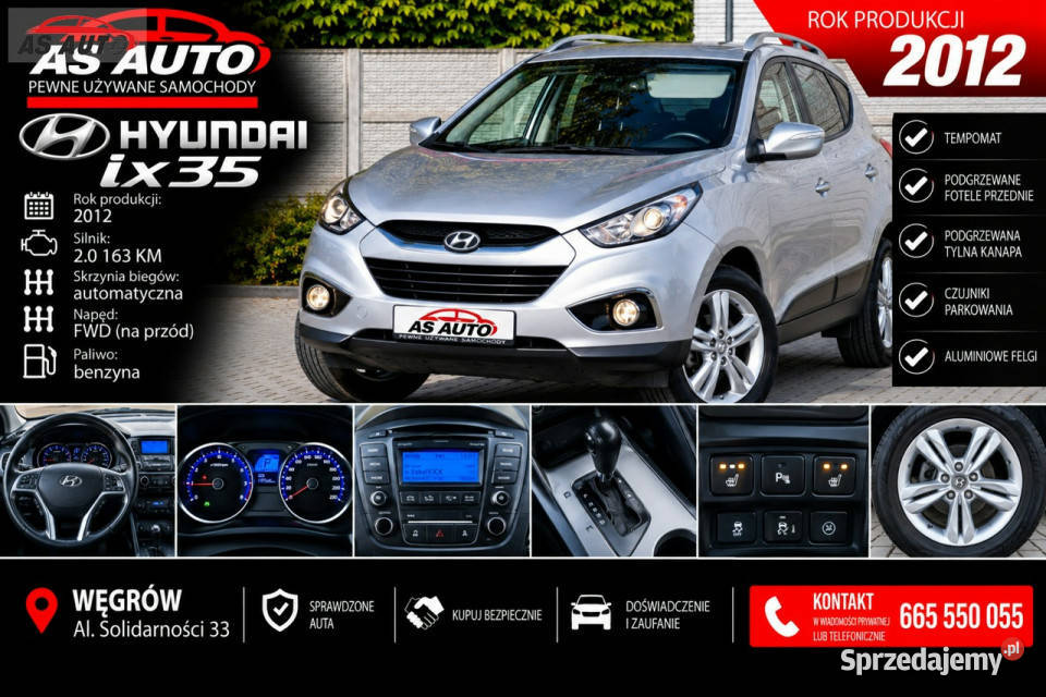 Hyundai ix35 20i 163 aluminiowe felgi Węgrów