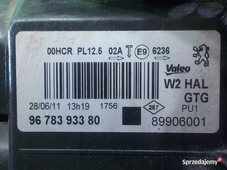 PEUGEOT 508 I SW 16 HDI 11r KOMBI lampa lewa osobowe Suków