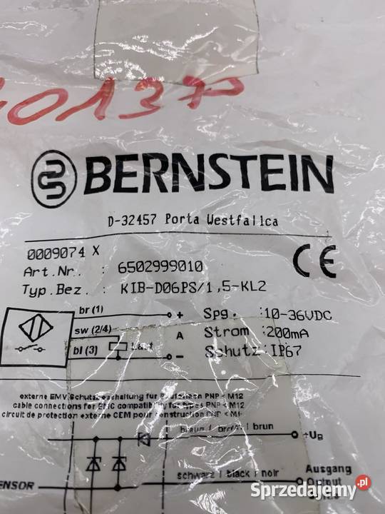 Bernstein KIBD0615KL2 6502999010 Inductive Warszawa