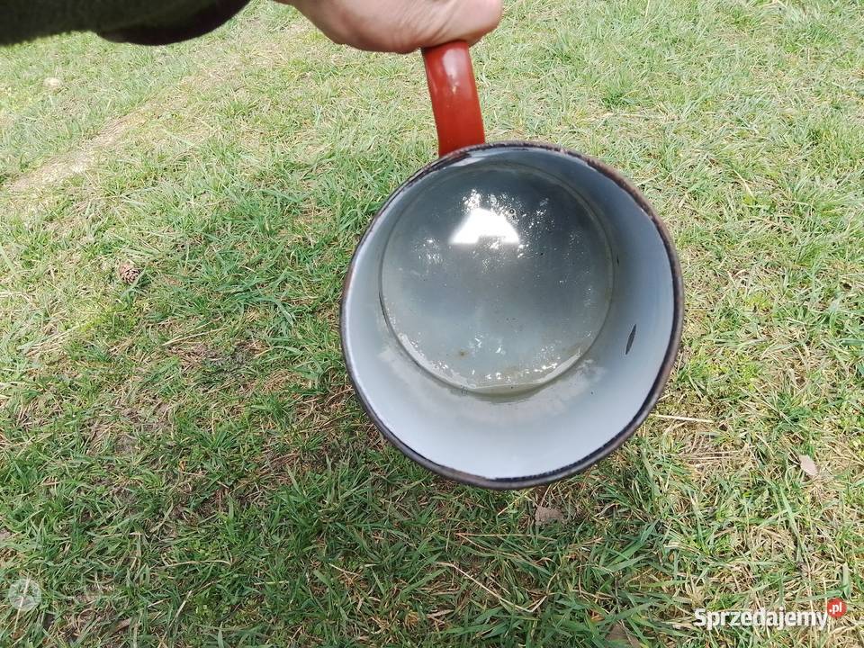 Dzban konwia bańka konewka emalia art deco Namysłów