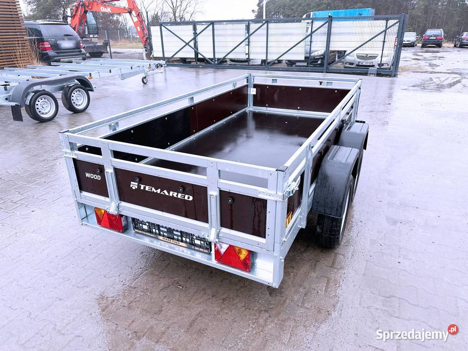 Przyczepa samochodowa burty sklejka TEMARED WOOD 504kg Kłodzko