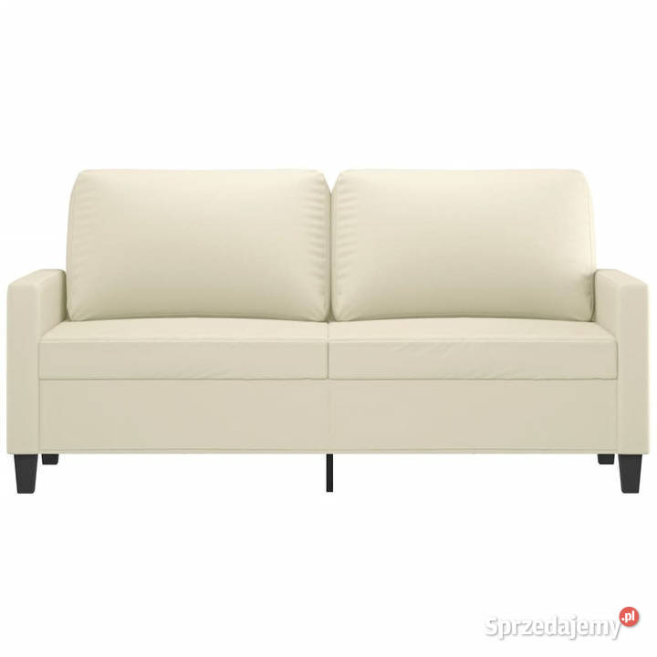 2osobowa sofa kremowy 140 sztuczna skóra mazowieckie Warszawa