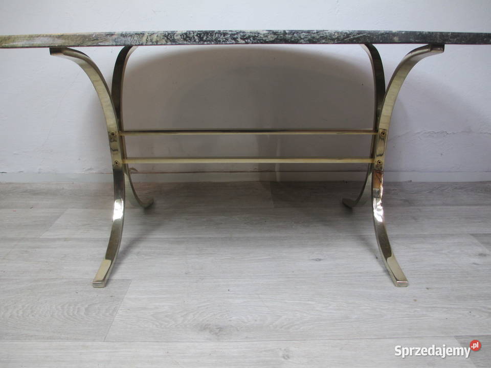 Kawowy stolik z kamiennym blatem Lublin sprzedam