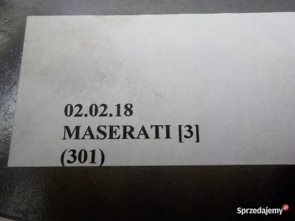 TARCZA HAMULCOWA PRZÓD MASERATI GHIBLI 670007683 wielkopolskie Nowy Tomyśl