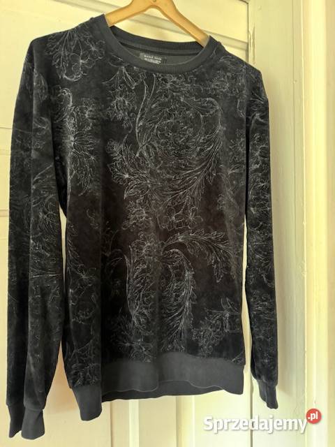 Bluza męska Zara S we wzór roślinny czarna Częstochowa sprzedam