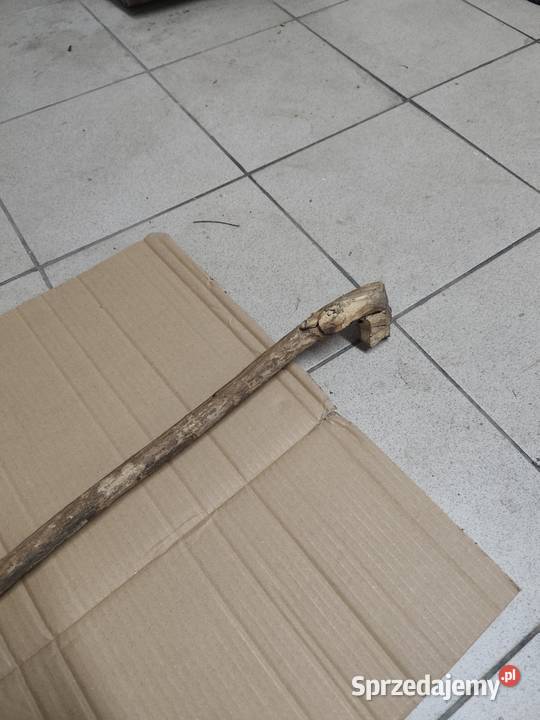 Zabytkowa drewniana laska podpórka gadżet retro Rzeszów