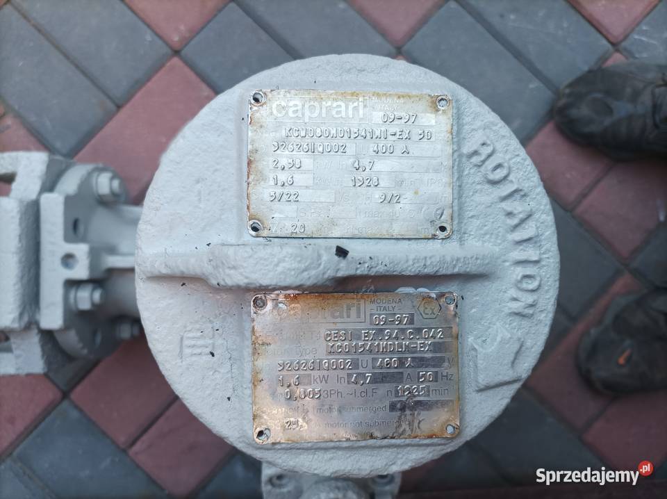 Pompa szlamowa Górnicza CAPRARI 258kw typ Nawadnianie wielkopolskie Nowy Tomyśl