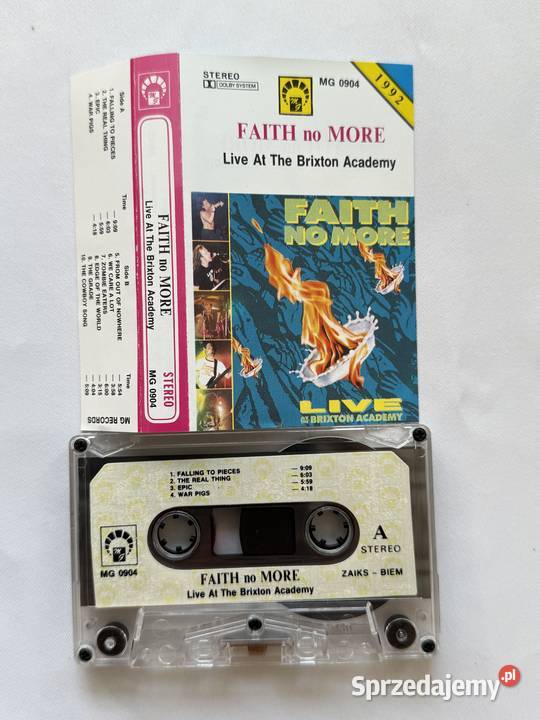 Faith no moreLive at the Brixton academykaseta Lublin