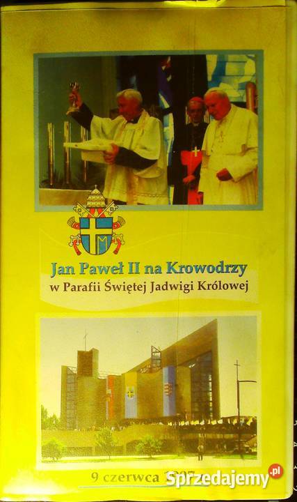 Kaseta VHS firmowo nagrana Jan Paweł II na Kraków sprzedam